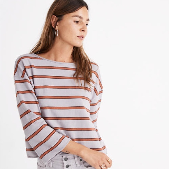 Madewell Tops - Madewell Striped Boatneck Top